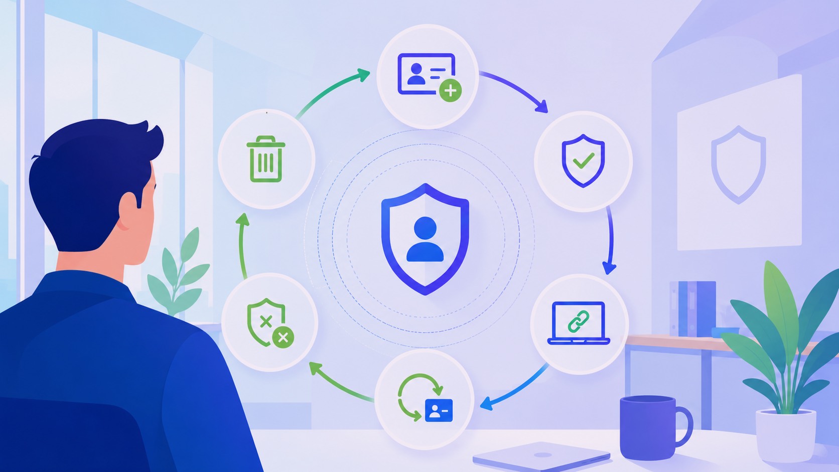 Credential lifecycle from issue and verify to renew, revoke, and retire.